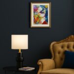 fragmented icon in a living space